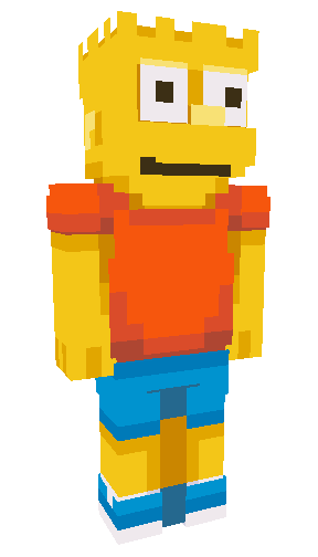 Bart Simpson By Day Bartman By Night Minecraft Skin