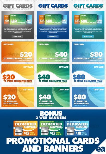 Graphicriver Web Headers Promotional Cards and Banners