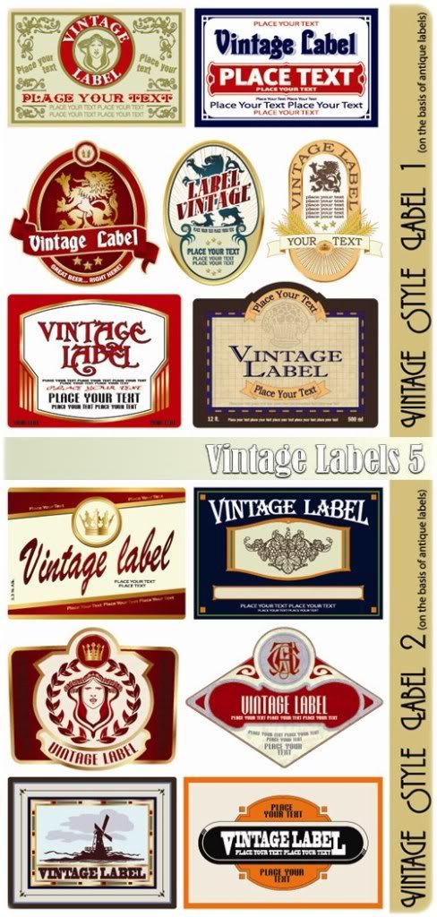 Vintage labels 5