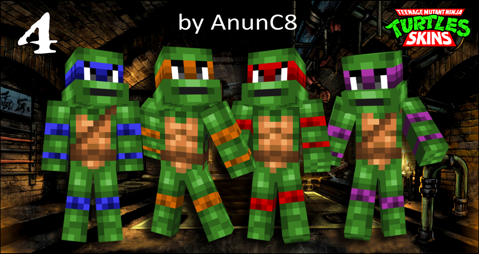 Top 5 TMNT skins of all time Minecraft Blog