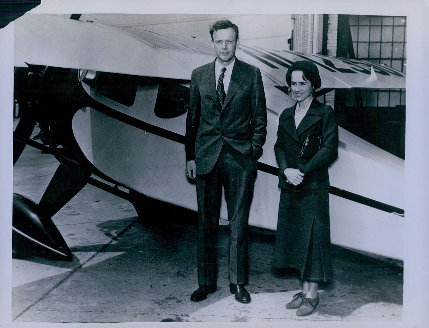1934 Aviator Charles Lindbergh & Wife Press Photo eBay