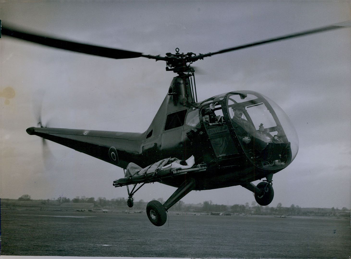 1949 Sikorsky Hoverfly Helicopter Air Lift Press Photo | eBay