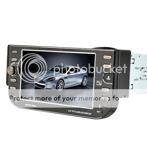   Screen 1 DIN Car Stereo DVD Player Radio iPod Bluetooth US