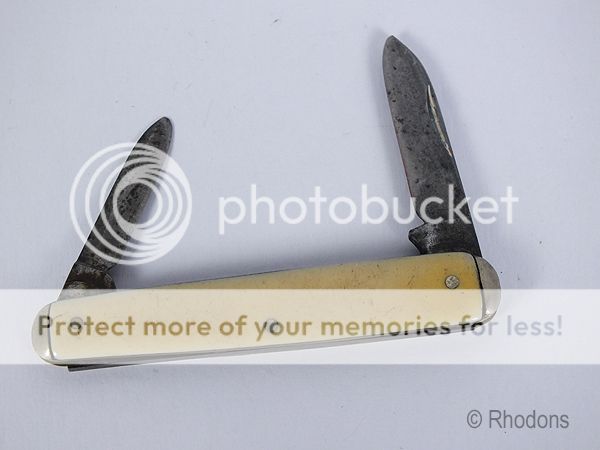 Twin Blade Bone Handled Pocket Knife - Collectable Vintage Folding ...