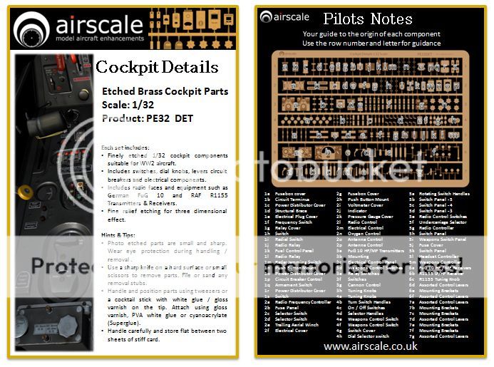 airscale release Photo-etch Instrument Bezels & Cockpit Details today ...