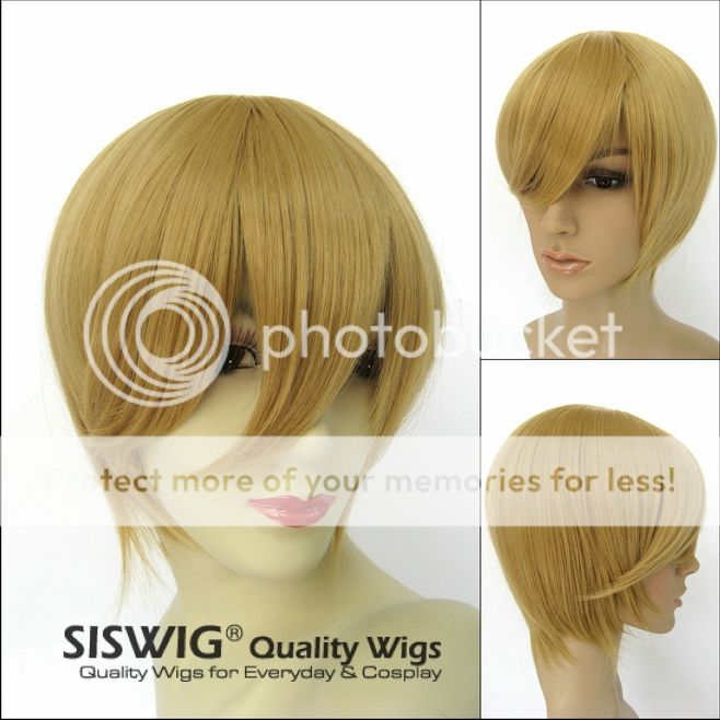 APH Hetalia Switzerland Golden Brown Cosplay Wig NEW  